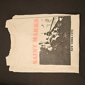 Brandy Melville Graphic Ivory Tee, Women's or Kids' One Size.